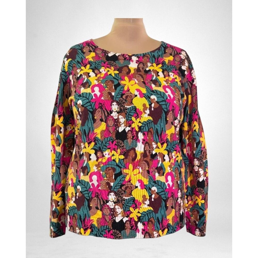 Attitudes by Renee' International Women's Day Printed Sweater, Size US 1X